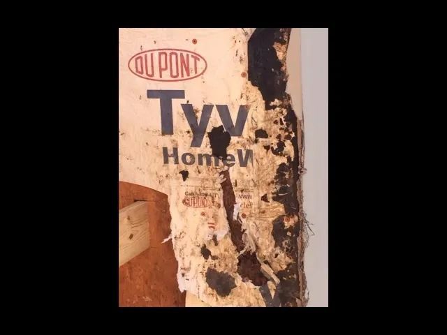 Housewrap installed with incorrect lapping direction