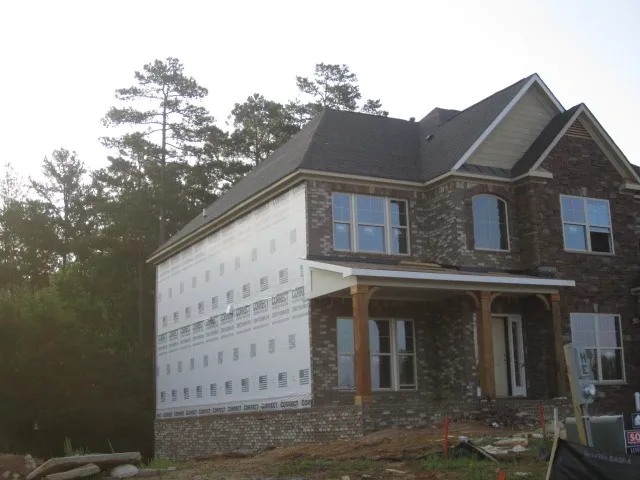 Full house weather barrier wrap, Georgia