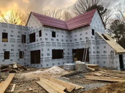 Complete housewrap installation before siding