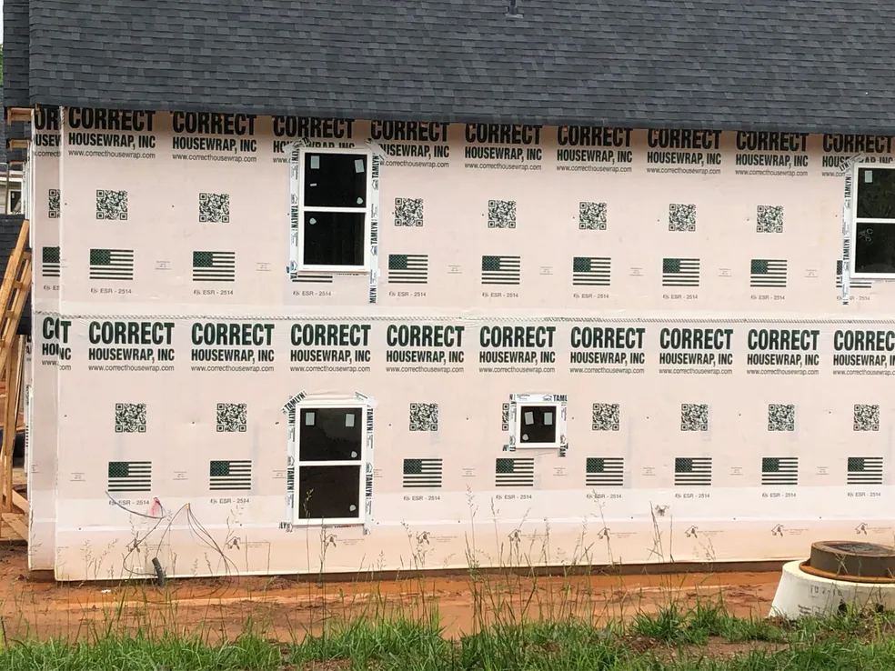 Large residential housewrap project, Southeast